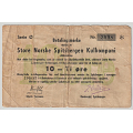 -1- SNSK 10 �re 1946/47, serie �, kv. 1-/2 (SS) - Rifter og godt lite brettehull. / Numisma Mynthandel A/S: kr.  420,-