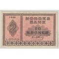 -6- 2 kroner,  1950G, kv. 1/1+ - Signatur, Thorp / Numisma Mynthandel A/S: kr.  90,-