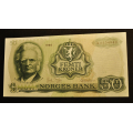 50 kr. 1966 X Erst. kv. 0 * Katv. kr. 2100 *UT P�L. - Bilder er seddelen du f�r. Sjelden god kv. Usirkulert kv. 0. �rliten nesten usynlig vik i  et hj�rne.Vurder ogs� fra bilder. / Tore Rimstad: NOK  393,-