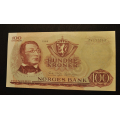 100 kr. 1969 Z  Erst.  Kv. 01 * Katv. kr. 1600 - Bilder er seddelen du f�r. Pen. Vurder ogs� fra bilder. / Tore Rimstad: kr.  100,-