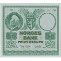 -17- 50 kroner 1965F, kv. 1/1+ - Signatur, Brofoss, Ottesen. / Numisma Mynthandel A/S: kr.  53,-