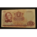 100 kr. 1970 X *Erst.Kv. 01*0/01+* Katv. kr. 1250* - Bilder er seddelen du f�r. Pen. Vurder ogs� fra bilder. / Tore Rimstad: kr.  111,-