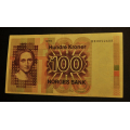 100 kr 1979 HH  Erst. kv. 01 - 0/01. Katv. kr. 870 - Bilder er seddelen du f�r. Vurder fra bilder. / Tore Rimstad: NOK  100,-