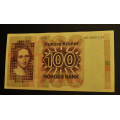 100 kr. 1979 HP * Kv. 01 * Katv. kr. 670 * - Bilder er seddelen du f�r. Vurder fra bilder. / Tore Rimstad: NOK  100,-