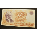 1000 kr. 1978 X * Erst. Kv.1 Katv. kr. 3500 ** - Bilder er seddelen du f�r. En litt sjelden erstatnings seddel p� auksjon dette. Vurder fra bilder. / Tore Rimstad: kr.  1000,-