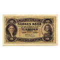 -26- 10 kroner 1944 E, kv. 1+/01. - Signatur, Meldahl-Nielsen / Numisma Mynthandel A/S: kr.  317,-