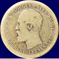 -2- 1 krone 1877, kv. 1-- - NM31. / Numisma Mynthandel A/S: kr.  73,-