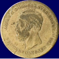 -20- 2 kroner 1894, kv. 1-, ksk, misfarget. - NM24 / Numisma Mynthandel A/S: kr.  1,-