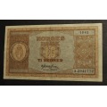 10 kr. 1945 A * Kv. god 1+  * Katv. kr. 370 ** - Bilder er seddelen du f�r. Vurder ogs� fra bilder. / Tore Rimstad: kr.  100,-