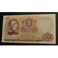 100 kr. 1977 H * Kv. 0 * Katv kr. 575 - Bilder er seddelen du f�r. Kv. 0. Vurder ogs� fra bilder. / Tore Rimstad: kr.  100,-